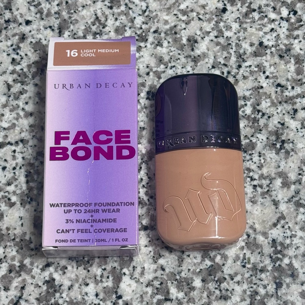 Urban Decay Face Bond Foundation-16 Light Medium Cool 1oz NIB